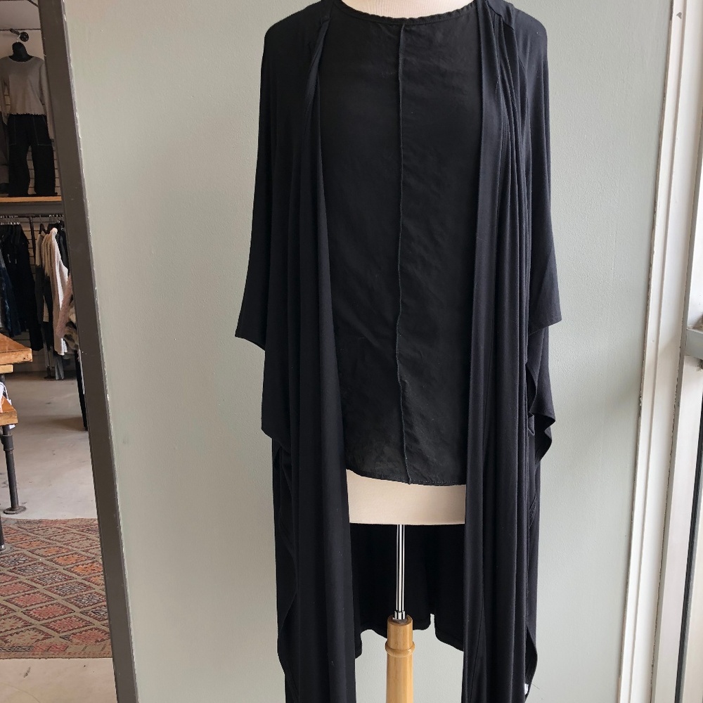 Yana K Long black wrap